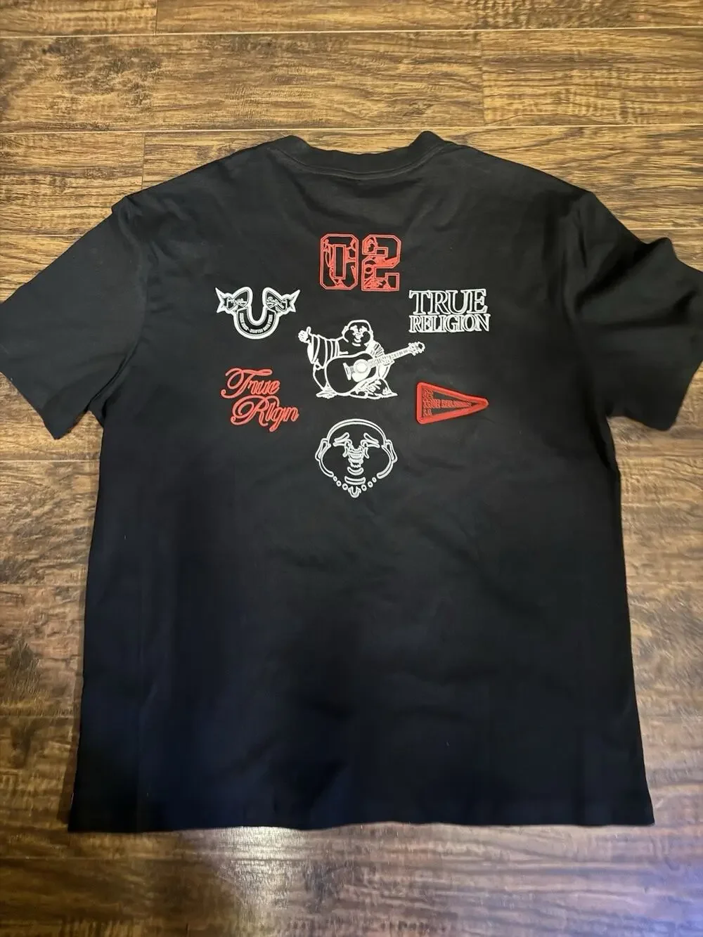 True Religion T-shirt Men's Color Black Size L